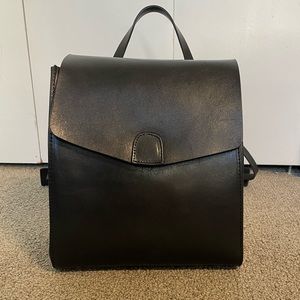 The Horse black leather backpack